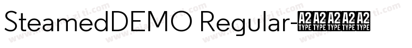 SteamedDEMO Regular字体转换